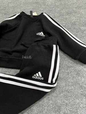 Siyah Kabartma Desen Adidas Takım