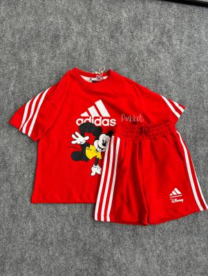 Kırmızı Disney Şortlu Takım